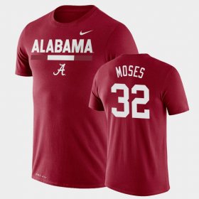 #32 Dylan Moses Team DNA Alabama Legend Performance Mens Crimson T-Shirts 800991-554