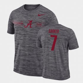 #7 Braxton Barker GFX Velocity Bama Sideline Legend Performance Men Gray T-Shirt 230776-400