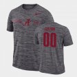 #00 Custom GFX Velocity Alabama Sideline Legend Performance Men's Gray T-Shirt 963739-805