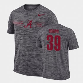 #39 Jahi Brown GFX Velocity Bama Sideline Legend Performance Men's Gray T-Shirt 401082-352 #39 Jahi Brown GFX Velocity Bama Sideline Legend Performance Men's Gray T-Shirt 401082-352