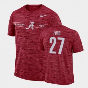 #27 Jerome Ford GFX Velocity Bama Sideline Legend Performance Mens Crimson T-Shirt 740927-632