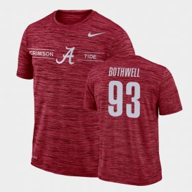 #93 Landon Bothwell GFX Velocity Alabama Sideline Legend Performance Men's Crimson T-Shirt 348157-210