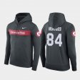 #84 Hale Hentges Sideline Seismic Bama Football Performance Men Anthracite Hoodie 343199-189