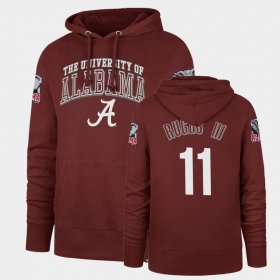 #11 Henry Ruggs III Double Decker Alabama Crimson Tide Headline Men's Cardinal Hoodie 331168-234