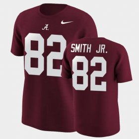 #82 Irv Smith Jr. College Football Bama Name & Number Men's Crimson T-Shirts 281079-895