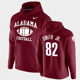 #82 Irv Smith Jr. Retro Football Alabama Crimson Tide Pullover Men's Crimson Hoodie 847026-671
