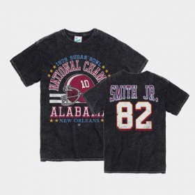 #82 Irv Smith Jr. Vintage Tubular Alabama Crimson Tide 1979 Sugar Bowl Mens Black T-Shirts 305410-326