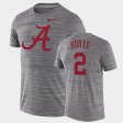 #2 Jalen Hurts GFX Velocity Alabama Velocity Performance Men Charcoal T-Shirt 277514-608