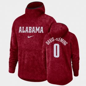 #0 Javian Davis-Fleming Basketball Spotlight Alabama Crimson Tide Pullover Team Logo Mens Crimson Hoodies 777381-485