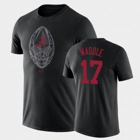 #17 Jaylen Waddle Football Icon Alabama Crimson Tide Legend Men's Black T-Shirt 696668-487