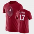 #17 Jaylen Waddle Football Icon Bama Legend Mens Crimson T-Shirt 261360-799