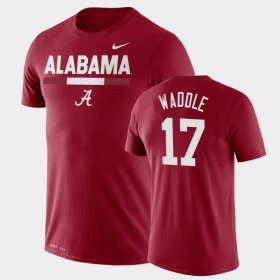 #17 Jaylen Waddle Team DNA Alabama Legend Performance Men Crimson T-Shirt 174900-264