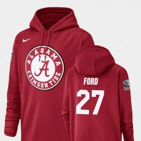 #27 Jerome Ford Champ Drive Bama Football Performance Men's Crimson Hoodies 598727-812 #27 Jerome Ford Champ Drive Bama Football Performance Men's Crimson Hoodies 598727-812