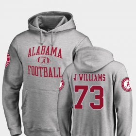 #73 Jonah Williams Neutral Zone Alabama Crimson Tide College Football Men's Ash Hoodies 996747-401