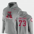 #73 Jonah Williams Vault Logo Club Alabama Pullover Mens Heathered Gray Hoodie 949316-294