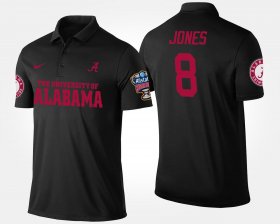#8 Julio Jones Bowl Game Alabama Crimson Tide Sugar Bowl Name and Number Men Black Polo 512783-516 #8 Julio Jones Bowl Game Alabama Crimson Tide Sugar Bowl Name and Number Men Black Polo 512783-516