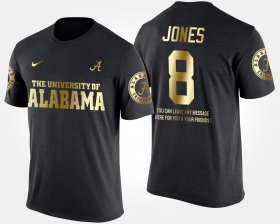 #8 Julio Jones Gold Limited Bama Short Sleeve With Message Men Black T-Shirt 328144-155 #8 Julio Jones Gold Limited Bama Short Sleeve With Message Men Black T-Shirt 328144-155