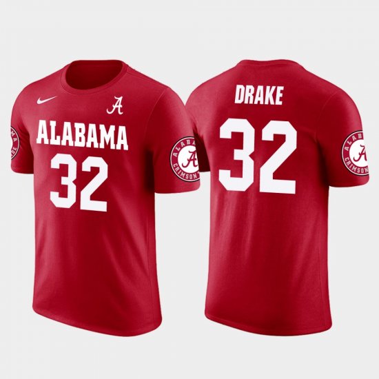 #32 Kenyan Drake Future Stars University of Alabama Miami Dolphins Football Men\'s Red T-Shirt 958990-441