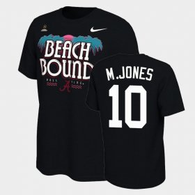 #10 Mac Jones 2021 National Championship University of Alabama Bound College Football Playoff Men's Black T-Shirts 998594-703