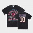 #10 Mac Jones Vintage Tubular University of Alabama 1979 Sugar Bowl Men's Black T-Shirts 796711-369