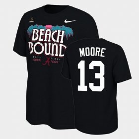 #13 Malachi Moore 2021 National Championship Alabama Bound College Football Playoff Men's Black T-Shirt 609269-591