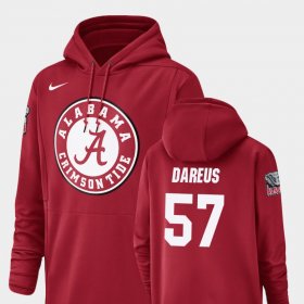 #57 Marcell Dareus Champ Drive Bama Football Performance Men's Crimson Hoodies 492033-967