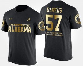 #57 Marcell Dareus Gold Limited Alabama Short Sleeve With Message Men's Black T-Shirt 961671-964