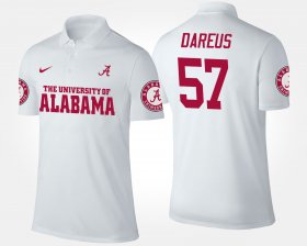 #57 Marcell Dareus Name and Number Bama Men's White Polo 471685-544 #57 Marcell Dareus Name and Number Bama Men's White Polo 471685-544