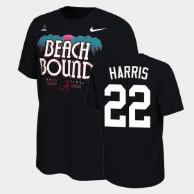 #22 Najee Harris 2021 National Championship Bama Bound College Football Playoff Mens Black T-Shirt 292561-462