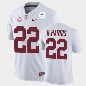 #22 Najee Harris 2021 Rose Bowl Bama Champions Men White Jersey 565954-343