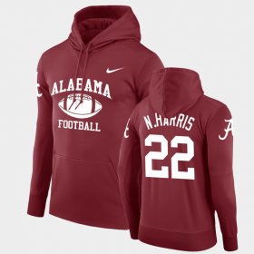 #22 Najee Harris Retro Football Alabama Legend Pullover Mens Crimson Hoodies 505995-754