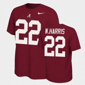 #22 Najee Harris Name and Number University of Alabama Name & Number Retro Mens Crimson T-Shirt 537341-329 #22 Najee Harris Name and Number University of Alabama Name & Number Retro Mens Crimson T-Shirt 537341-329