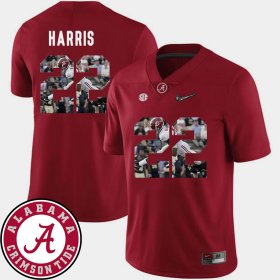 #22 Najee Harris Pictorial Fashion Alabama Crimson Tide Football Men's Crimson Jerseys 502073-120