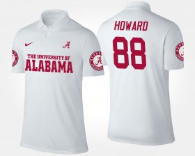 #88 O.J. Howard Name and Number Alabama Men's White Polo 202581-454