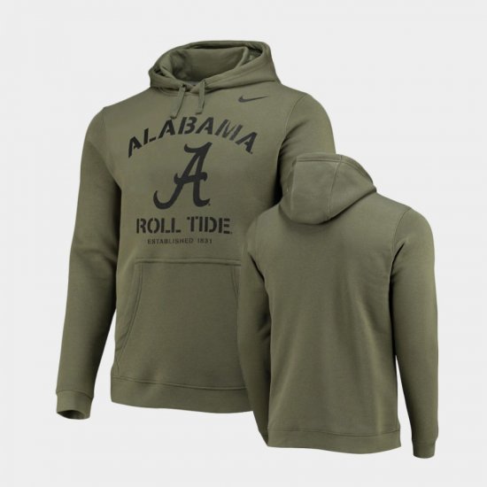 Stencil Arch University of Alabama Club Fleece Men Olive Hoodie 700182-384