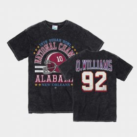 #92 Quinnen Williams Vintage Tubular Bama 1979 Sugar Bowl Men Black T-Shirt 524514-867 #92 Quinnen Williams Vintage Tubular Bama 1979 Sugar Bowl Men Black T-Shirt 524514-867