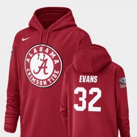 #32 Rashaan Evans Champ Drive Bama Football Performance Men Crimson Hoodie 246499-589