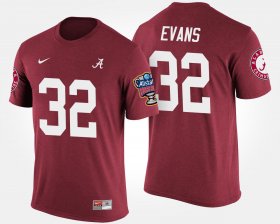 #32 Rashaan Evans Bowl Game Bama Sugar Bowl Men Crimson T-Shirt 775190-459 #32 Rashaan Evans Bowl Game Bama Sugar Bowl Men Crimson T-Shirt 775190-459