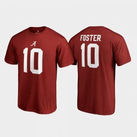 #10 Reuben Foster College Legends Bama Name & Number Men Crimson T-Shirt 201538-391 #10 Reuben Foster College Legends Bama Name & Number Men Crimson T-Shirt 201538-391