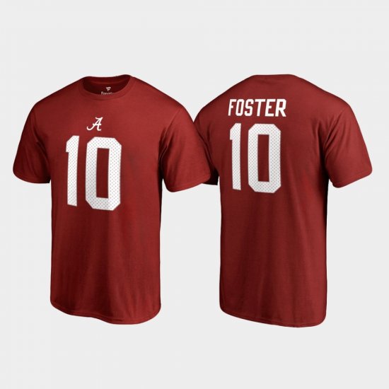 #10 Reuben Foster College Legends Bama Name & Number Men Crimson T-Shirt 201538-391