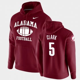 #5 Ronnie Clark Retro Football Bama Pullover Men Crimson Hoodie 499612-157