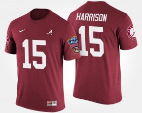 #15 Ronnie Harrison Bowl Game University of Alabama Sugar Bowl Men's Crimson T-Shirt 898388-255