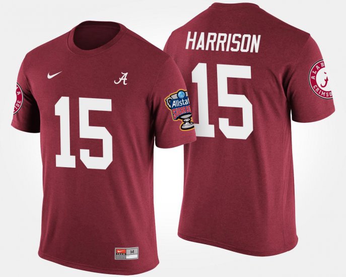 #15 Ronnie Harrison Bowl Game University of Alabama Sugar Bowl Men\'s Crimson T-Shirt 898388-255