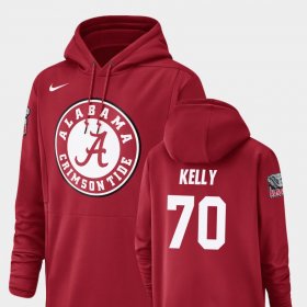 #70 Ryan Kelly Champ Drive University of Alabama Football Performance Men's Crimson Hoodie 966226-798