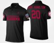 #20 Shaun Dion Hamilton Bowl Game Bama Sugar Bowl Name and Number Men's Black Polo 583206-274