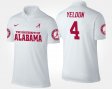 #4 T.J. Yeldon Name and Number Alabama Men's White Polo 505462-928