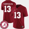 #13 Tua Tagovailoa College Football Alabama Crimson Tide 2018 SEC Patch Mens Crimson Jersey 769867-763