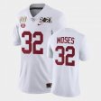 #32 Dylan Moses 3X CFP National Championship Bama Limited Womens White Jerseys 916119-954