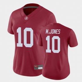 #10 Mac Jones Game Bama Women's Crimson Jersey 246410-915