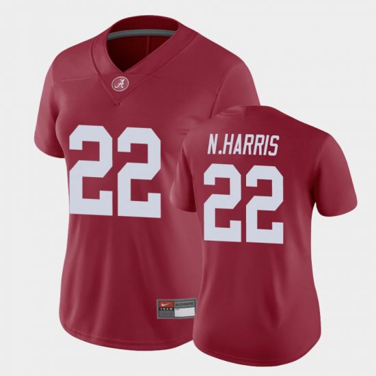 #22 Najee Harris Game Bama Womens Crimson Jerseys 723656-853